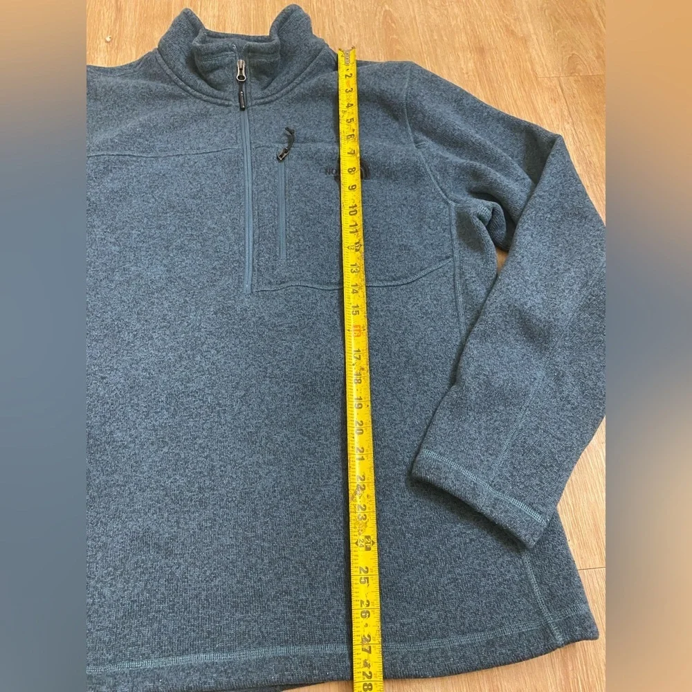 The North Face Men's Heather Blue Fleece Pullover
